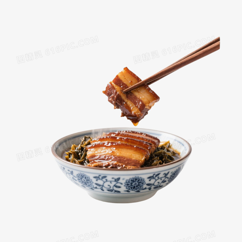 梅菜扣肉免抠元素