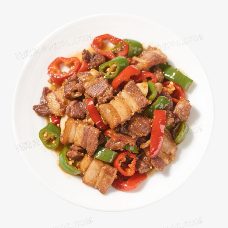 辣椒炒肉免抠元素