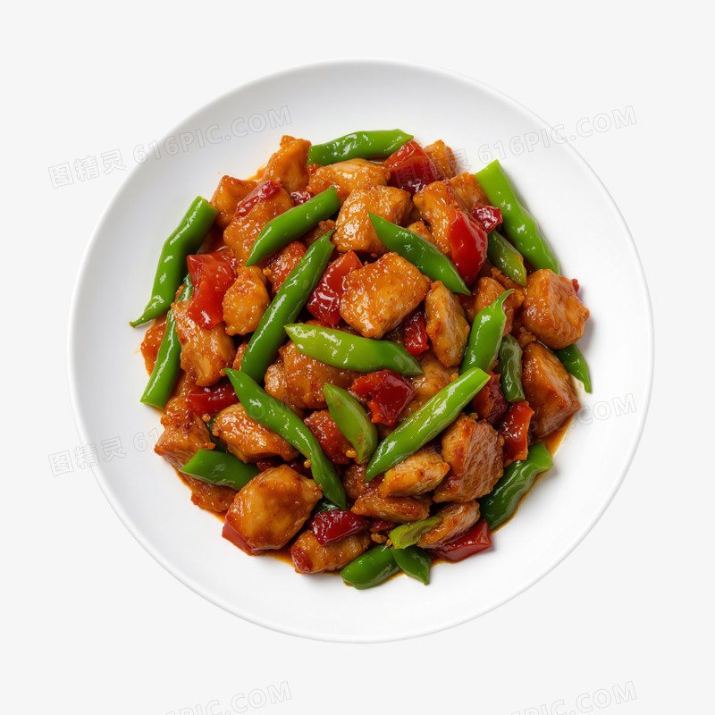 辣椒炒肉免抠元素