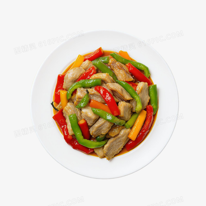 辣椒炒肉免抠元素