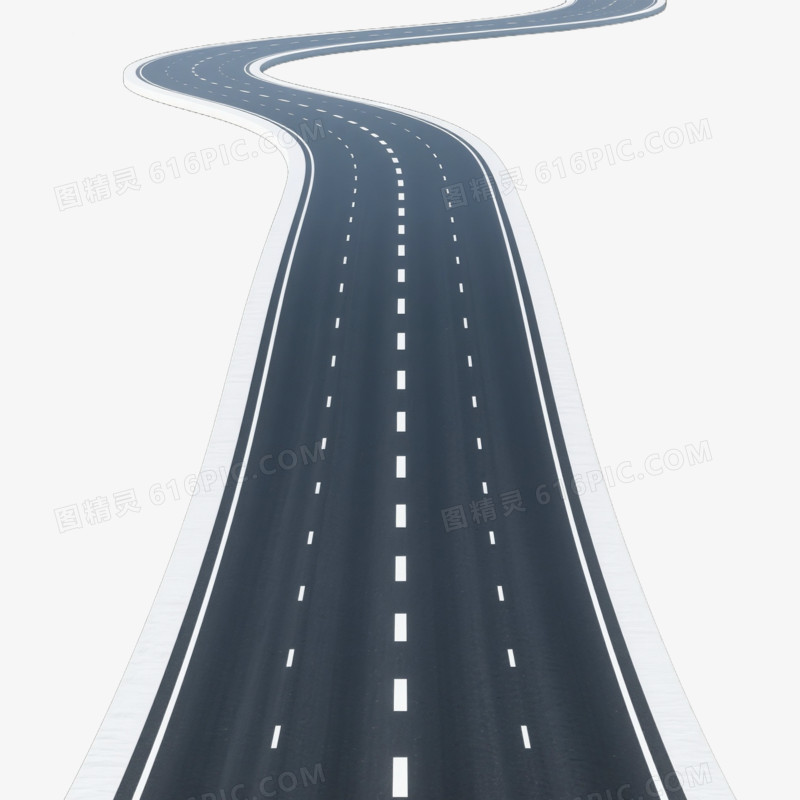 3D风格现代公路免抠元素