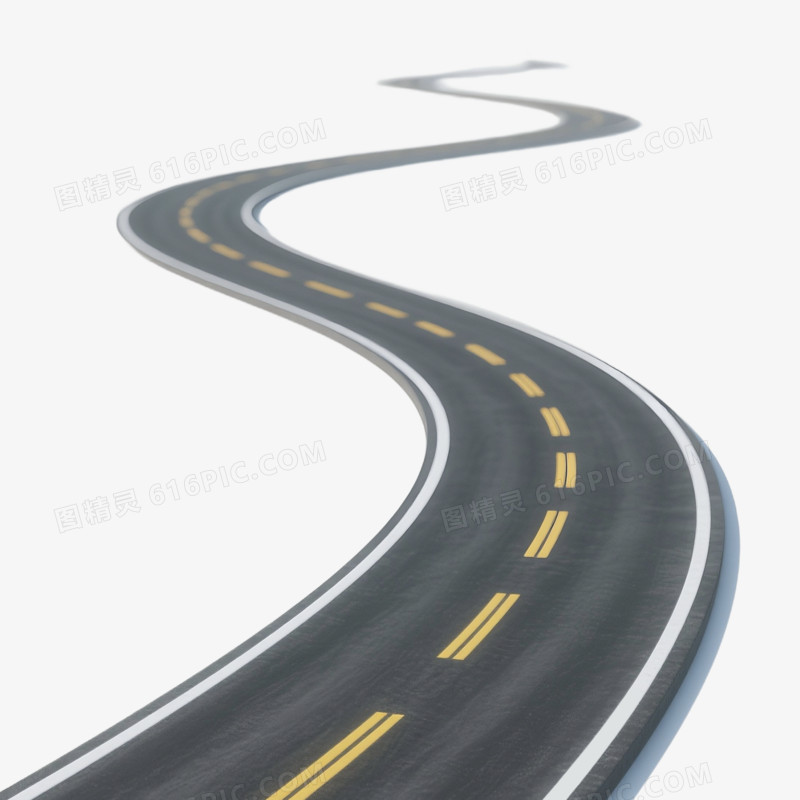 3D风格现代公路免抠元素