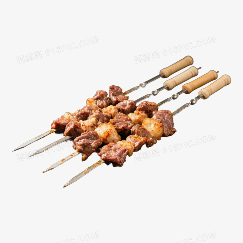 内蒙古美食羊肉串免抠元素