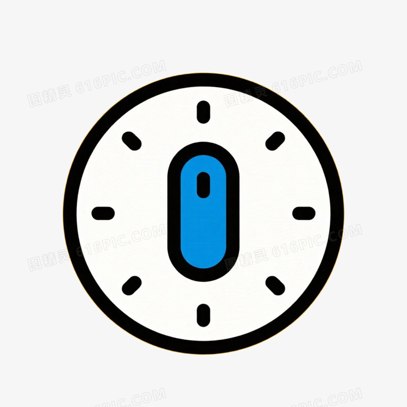 开关图标装饰手绘卡通元素