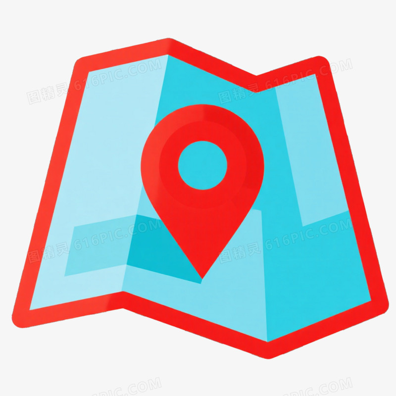 地址地图地标图标免抠元素