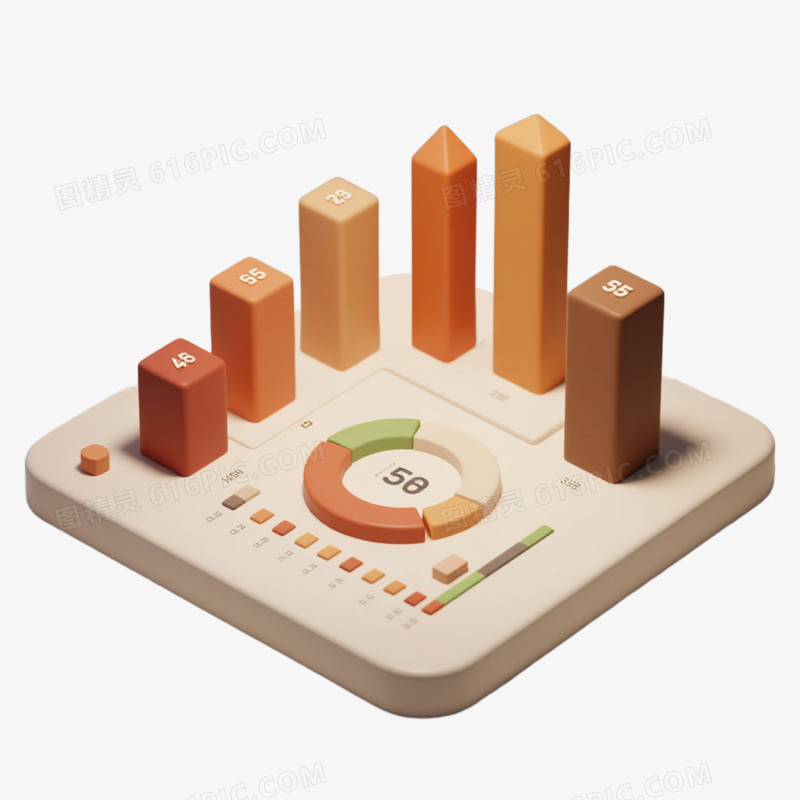 立体图表免抠元素