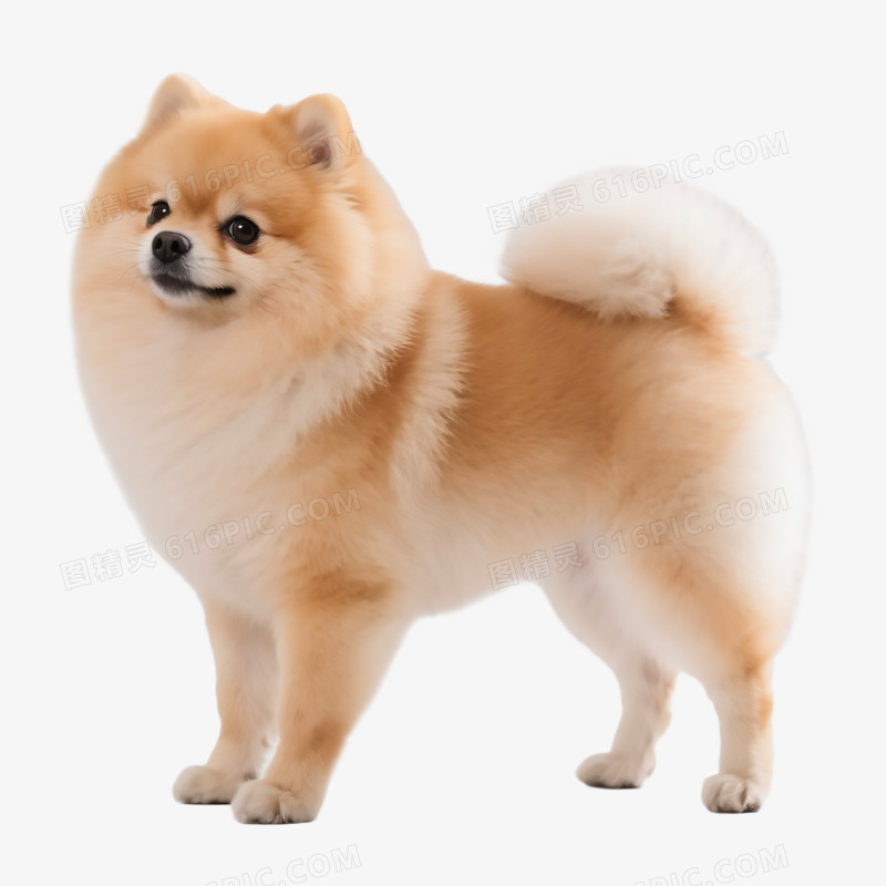 宠物狗博美免抠元素