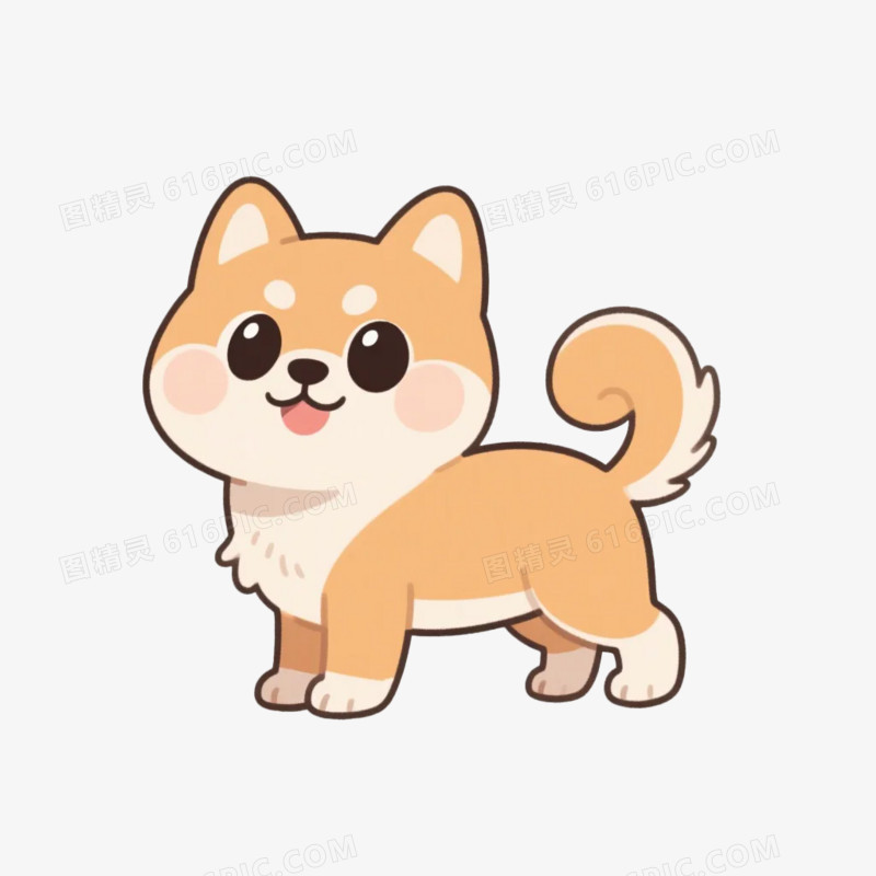 卡通简约宠物狗免抠元素