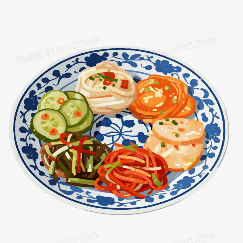 凉菜拼盘免抠元素