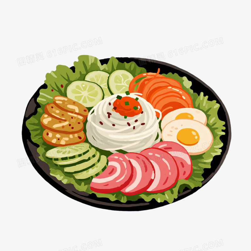 凉菜拼盘免抠元素