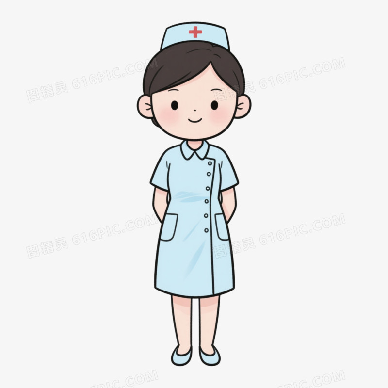 外科护士职业形象免抠元素