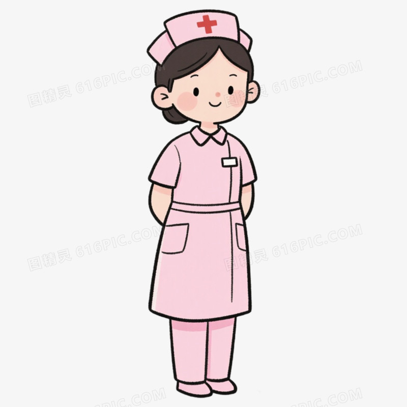 儿科护士职业形象免抠元素