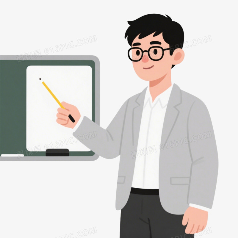 男性讲师免抠元素