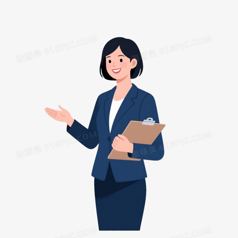 女性讲师免抠元素