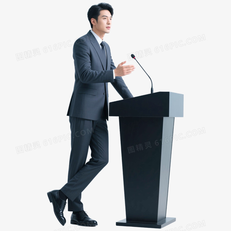 摄影实拍讲师职业形象免抠元素