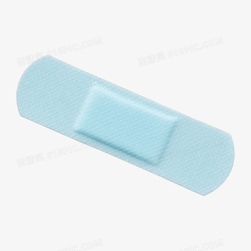 淡蓝色创可贴医疗用品免抠元素