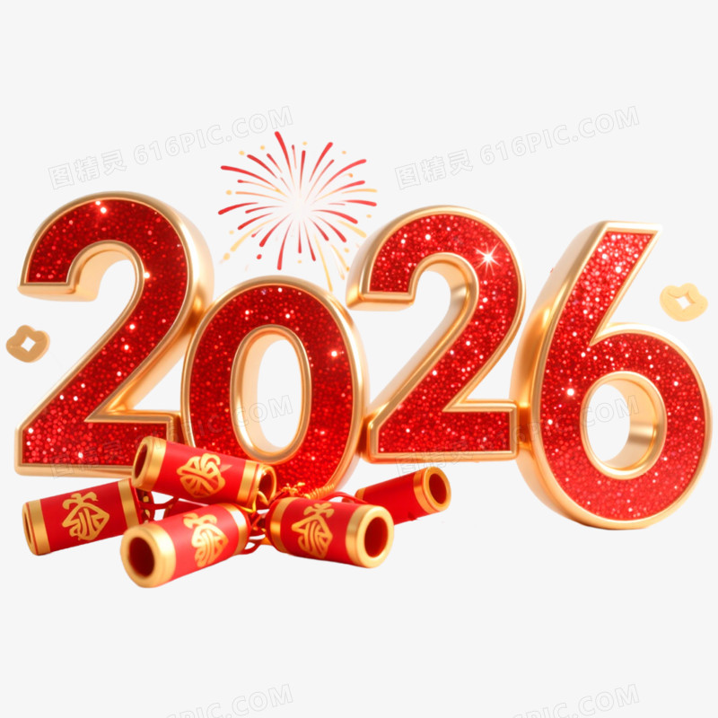 创意马年艺术字2026免抠元素