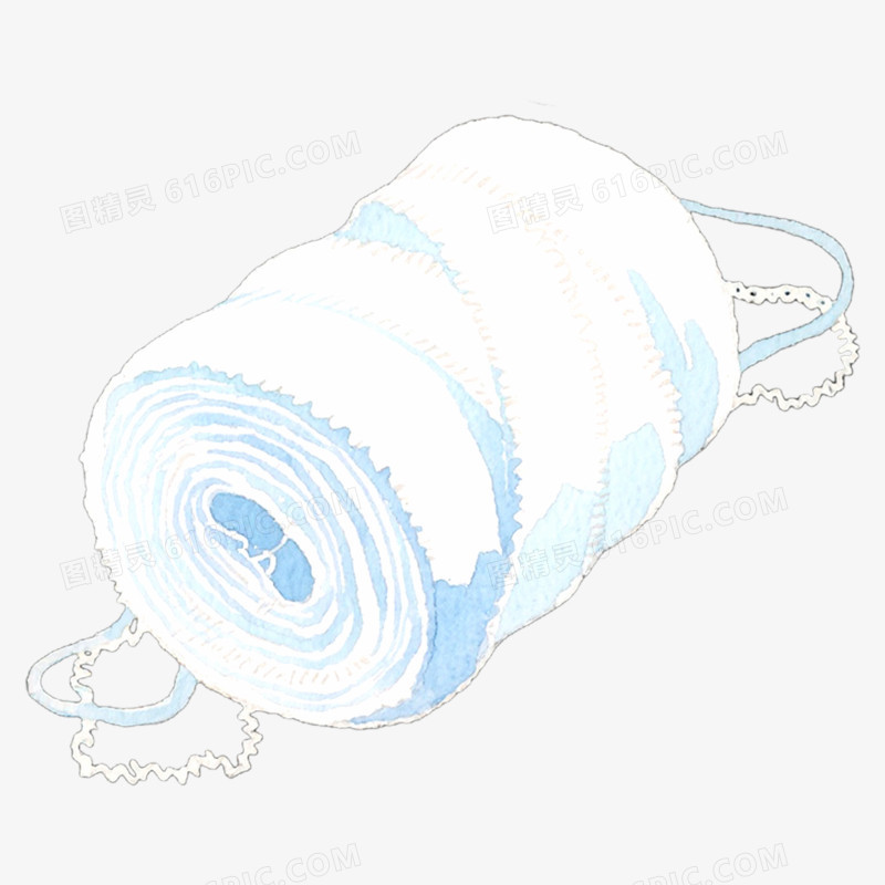 手绘插画医疗用品医用纱布绷带免抠元素
