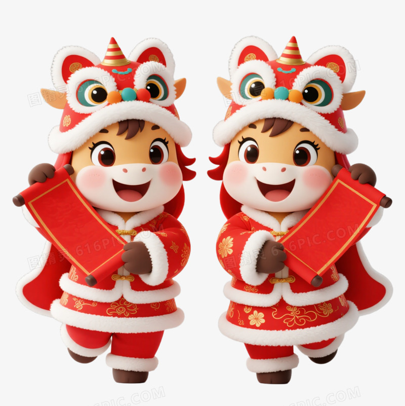 中国风马年卡通IP形象