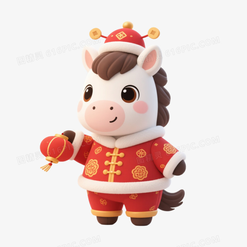 马年马形象免抠元素
