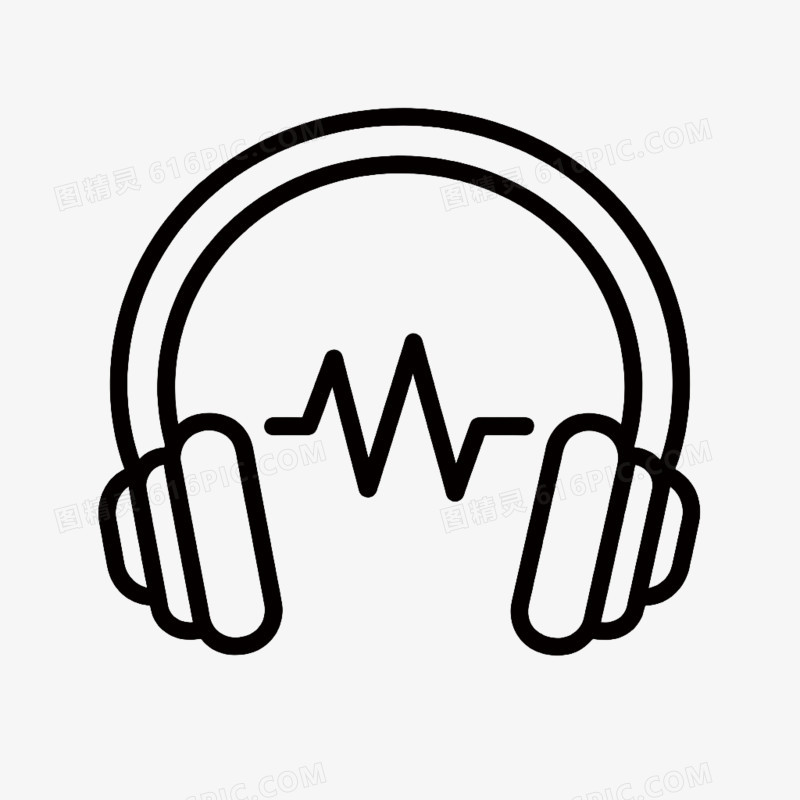 卡通手绘风格声波声音外放朗读说话图标