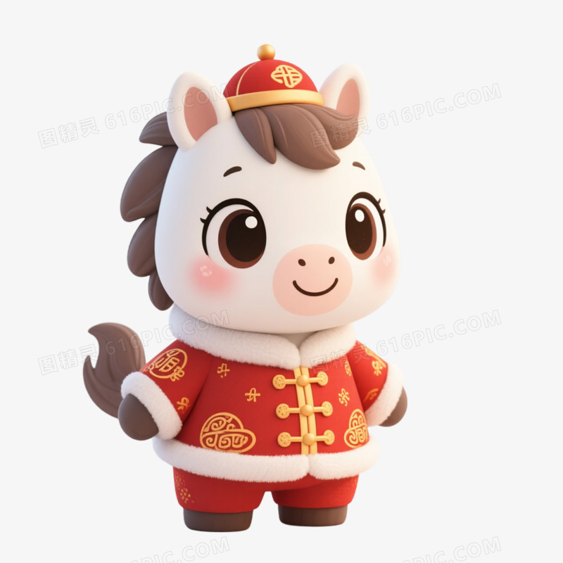 马年马形象免抠元素