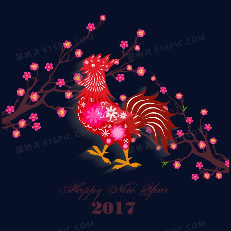 鸡年 喜庆 春节 新年