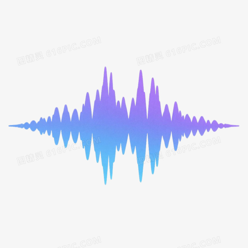 卡通手绘风格声波声音外放朗读说话图标