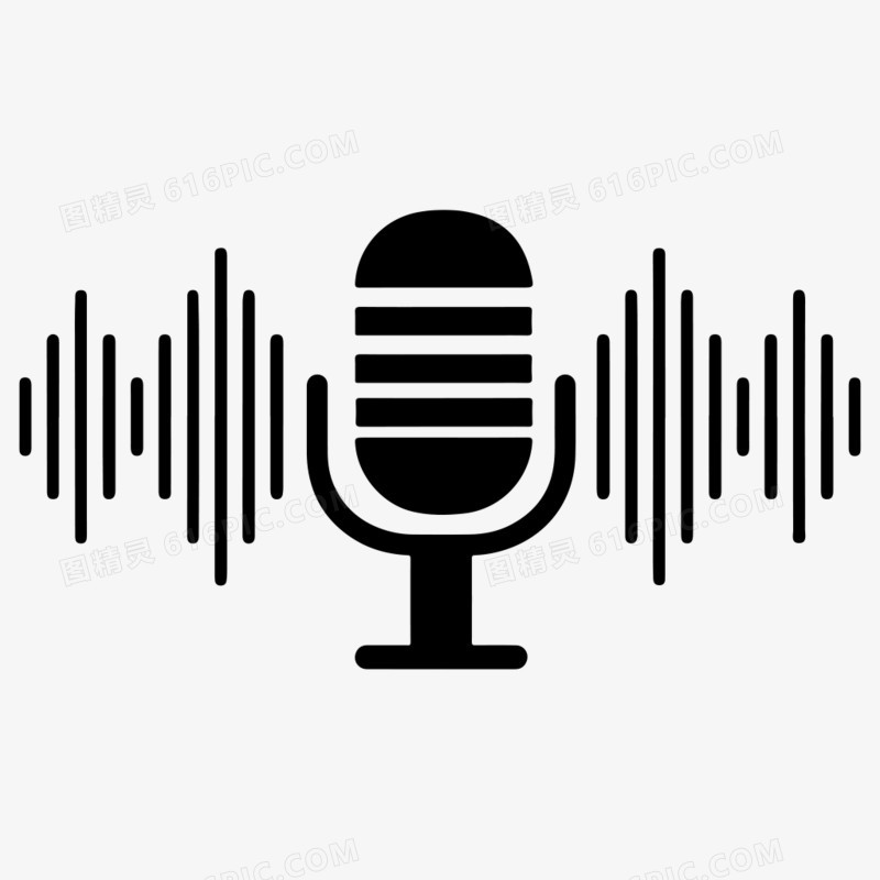 矢量扁平声音图标免抠元素
