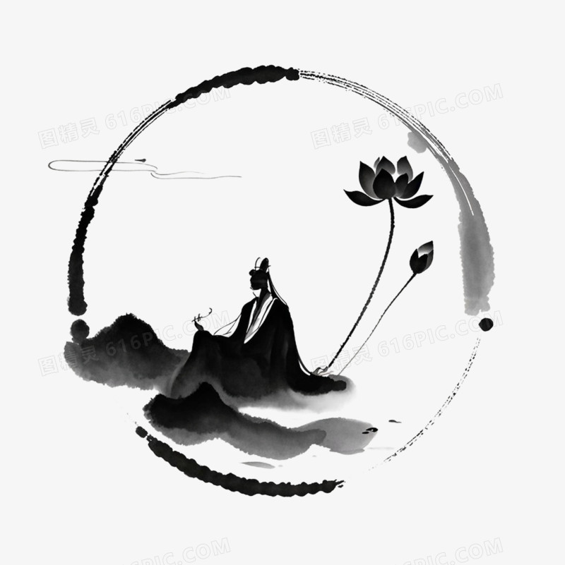 中国风古典禅意免抠元素