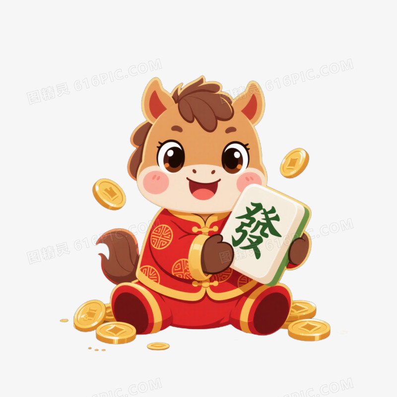 2026马年小马IP形象免扣元素