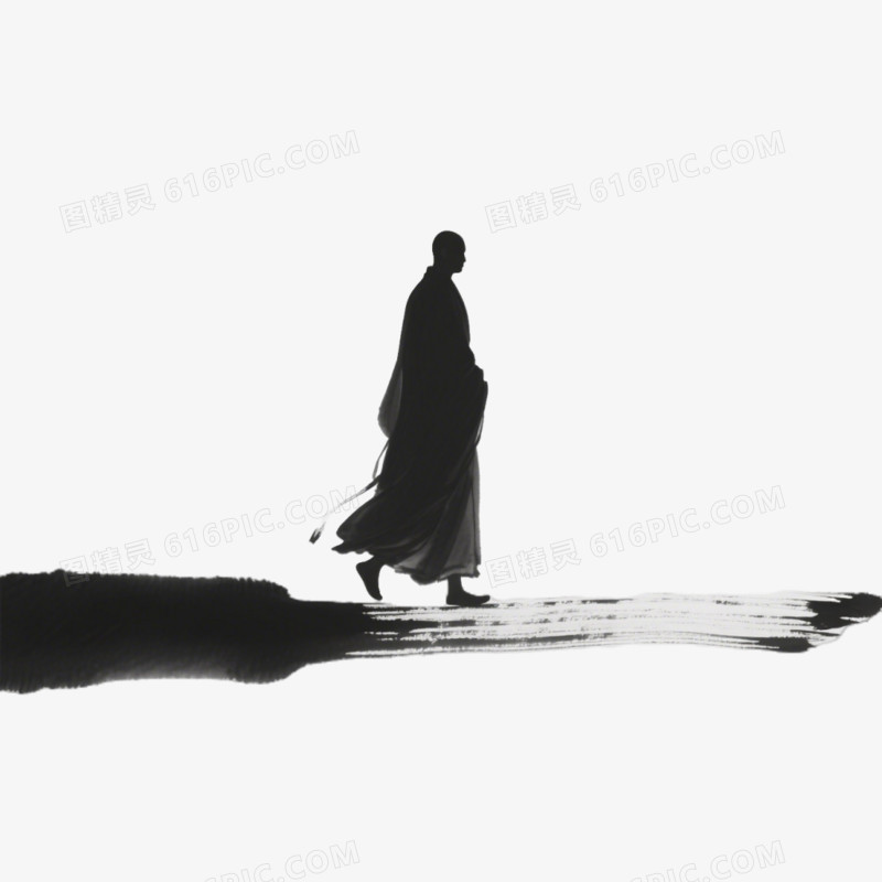 禅意僧人免抠元素