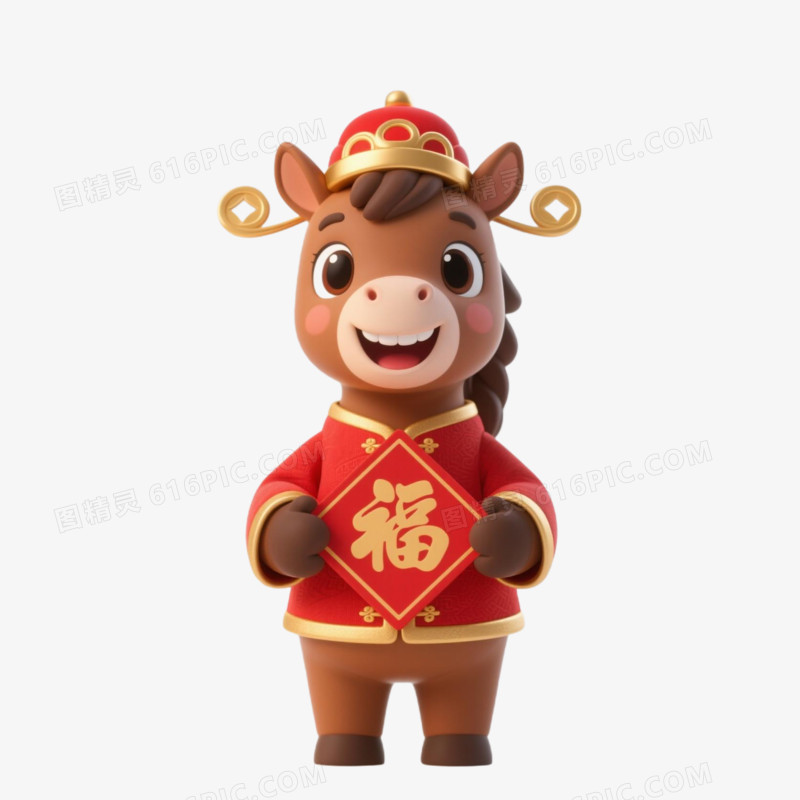 2026马年小马IP形象免扣元素