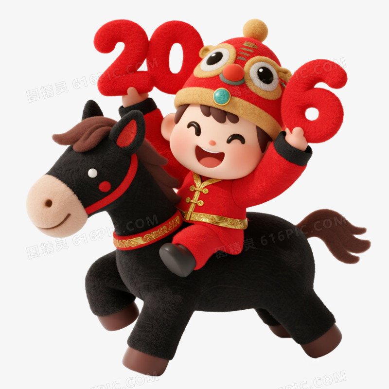 2026马年小马IP形象免扣元素