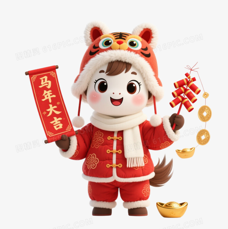 2026马年IP形象免扣元素