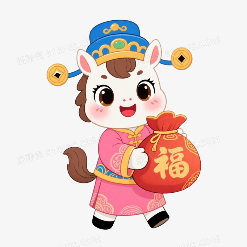 2026马年IP形象免扣元素
