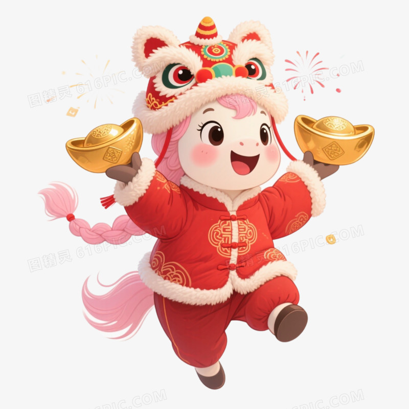 2026马年IP形象免扣元素
