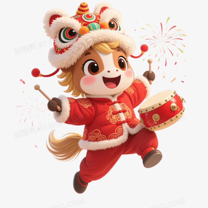 2026马年小马IP形象免扣元素