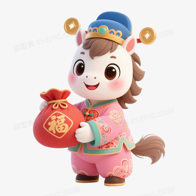 2026马年小马IP形象免扣元素