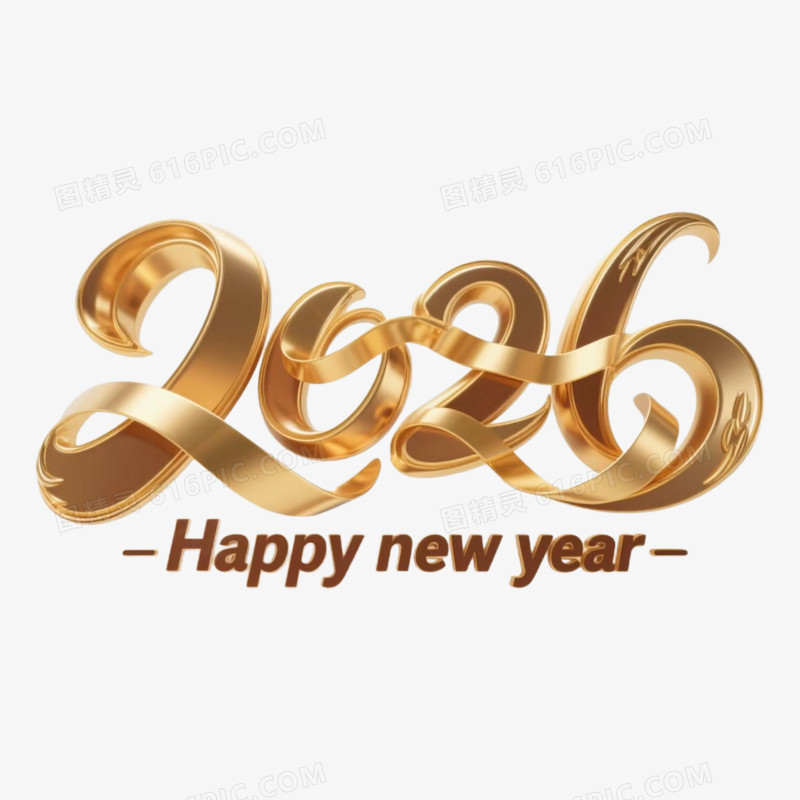 2026新年年会创意艺术字