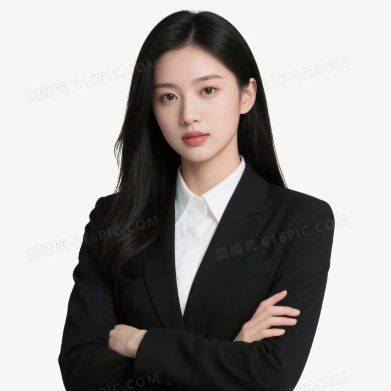 真人AI实物职业形象工作照职业照免抠元素