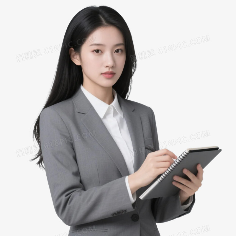 真人AI实物职业形象工作照职业照免抠元素