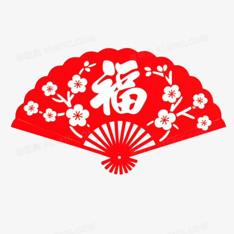 手绘插画创意马年窗花挂件免抠元素