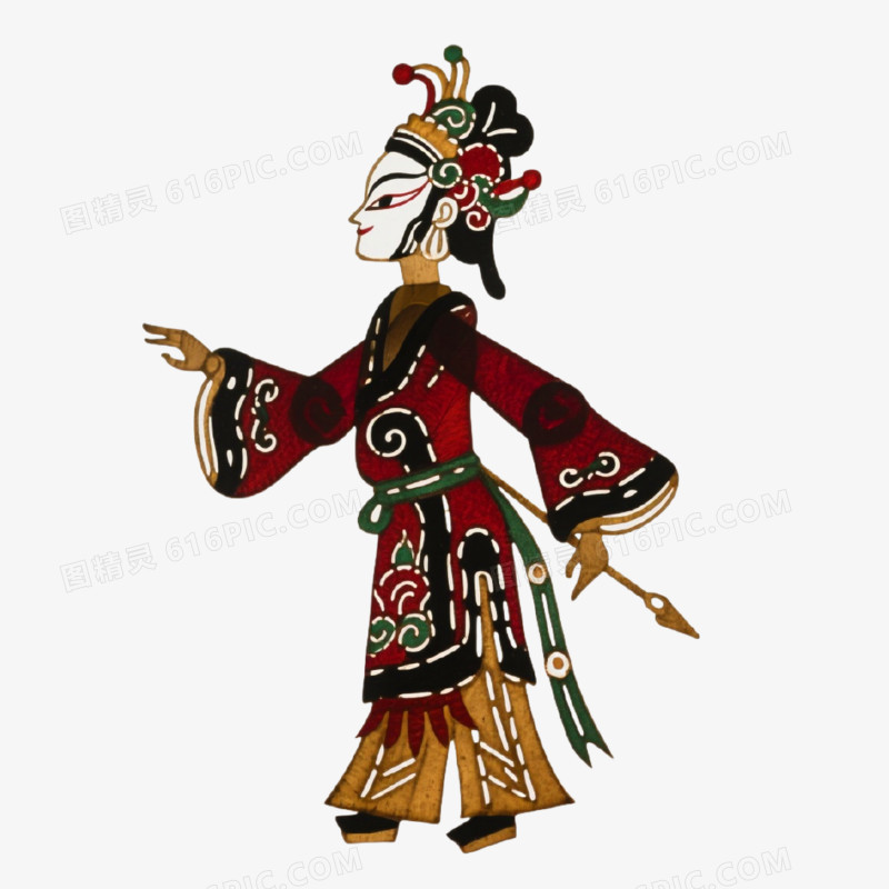 手绘插画风格皮影戏免抠元素