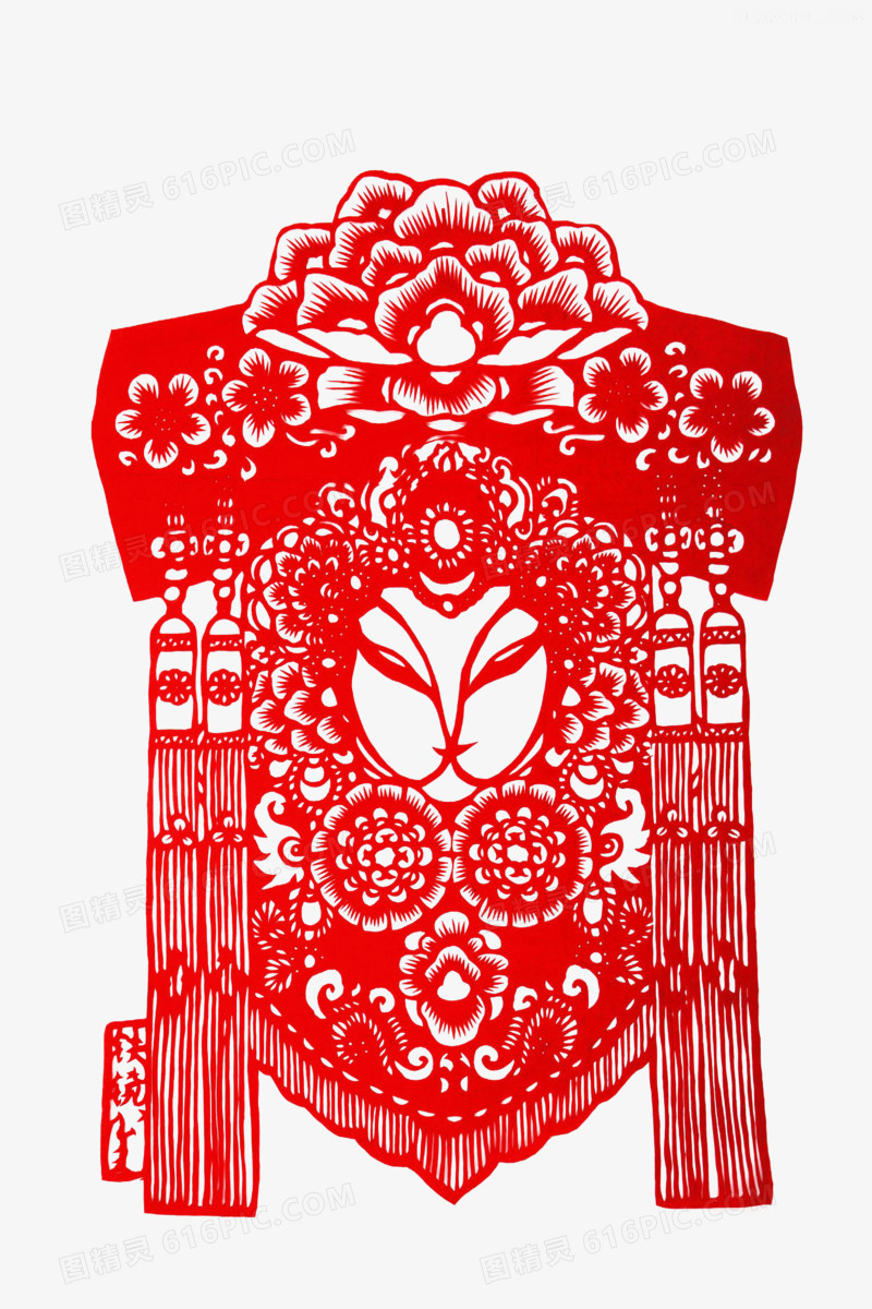 京剧人物剪纸