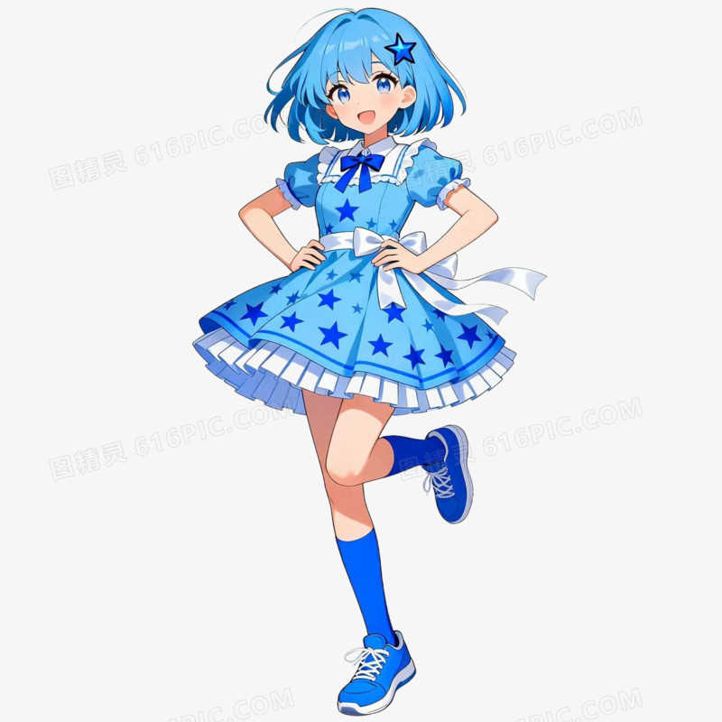 二次元女孩免扣元素