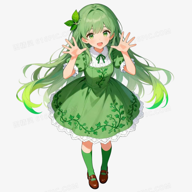 二次元女孩免扣元素