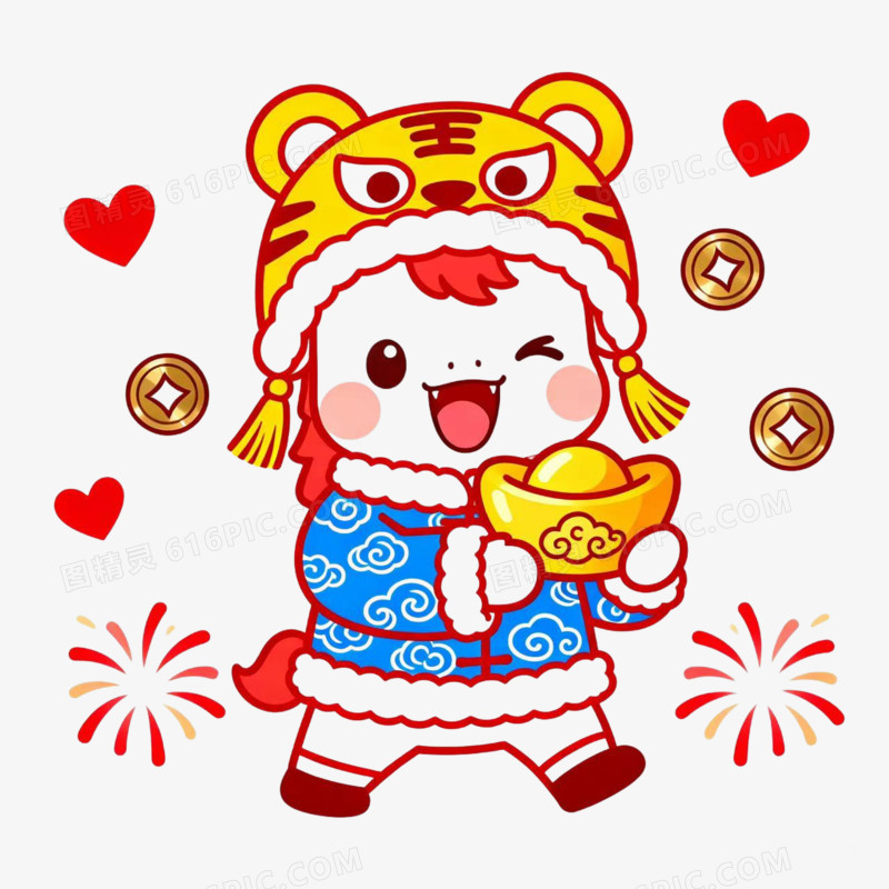 马年IP形象免扣元素