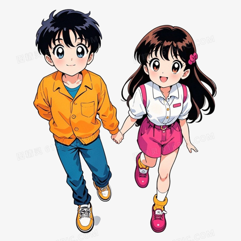 可爱漫画人物免抠元素