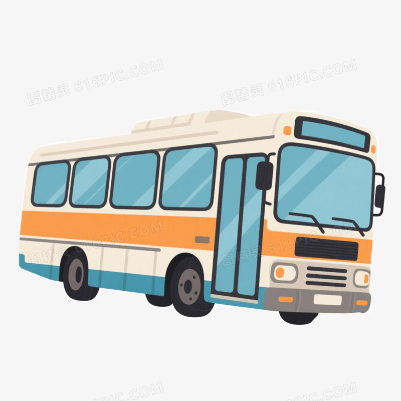 交通工具巴士免抠元素